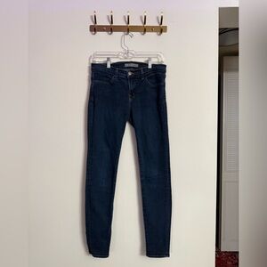 J Brand Dark Women Jeans Size 26 Blue Dark Wash Mid-Rise Straight Leg CLEAN